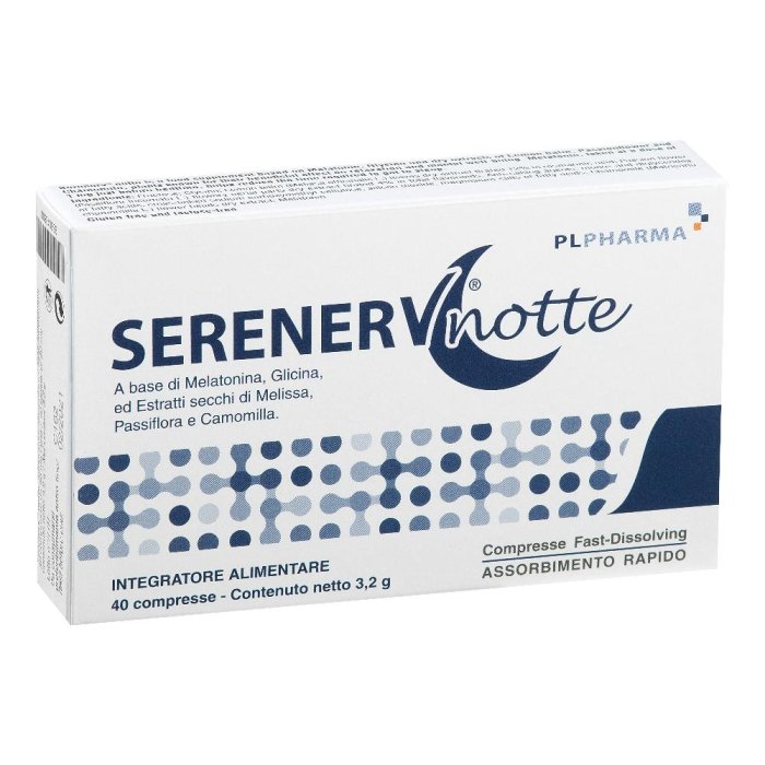 Pl Pharma Serenerv Notte 40 Compresse 0,8 Mg