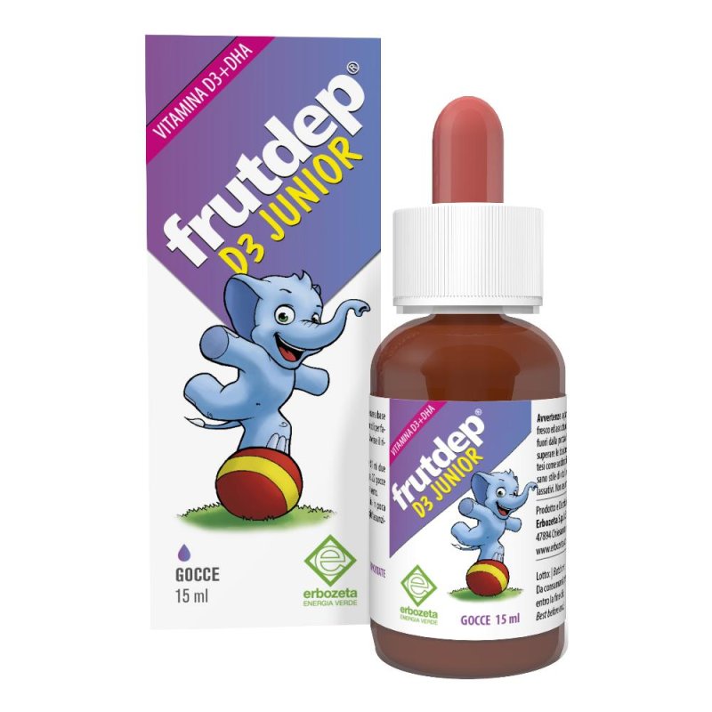  Frutdep D3 Junior gocce 15ml per ossa e denti normali