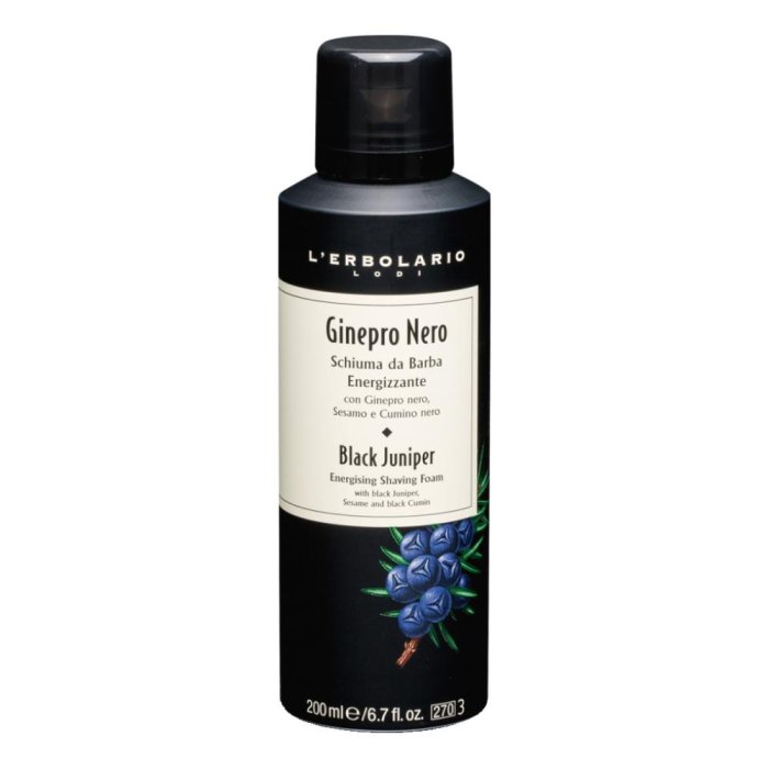 L'Erbolario Ginepro Nero Schiuma Da Barba Energizzante 200 ml