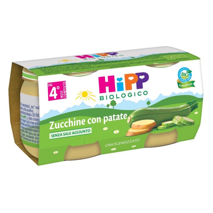 HiPP Bio Omogeneizzato Zucchine-Patate mesi 4+