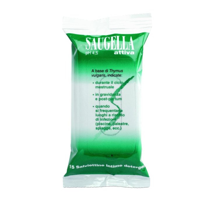 Meda Pharma Saugella Attiva Salviettine 15 Bustine