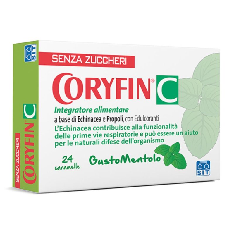 Coryfin C Mentolo 24 Caramelle 48 g Senza Zucchero