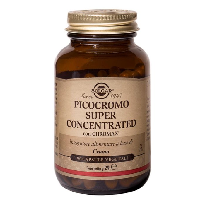 Solgar  Metabolismo Sano Picocromo Super Concentrated Alimentare 90 Capsule