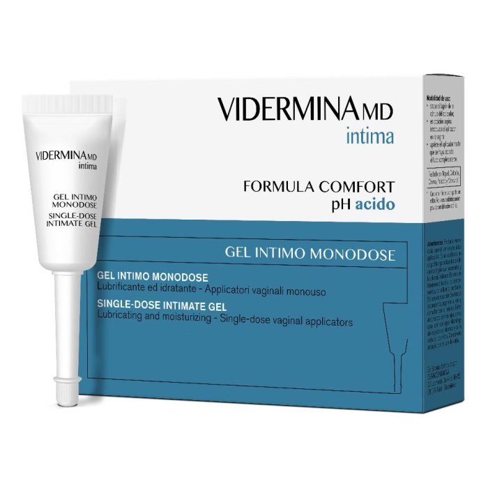 VIDERMINA Intima - Gel Idratante Intimo Monodose pH Acido 6 Flaconi