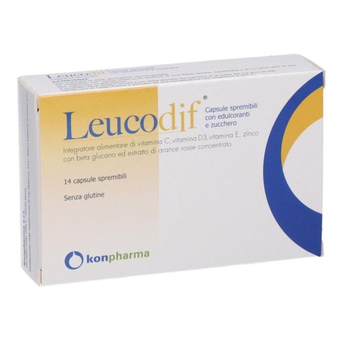 Konpharma Leucodif Integratore Alimentare 14 Capsule Spremibili