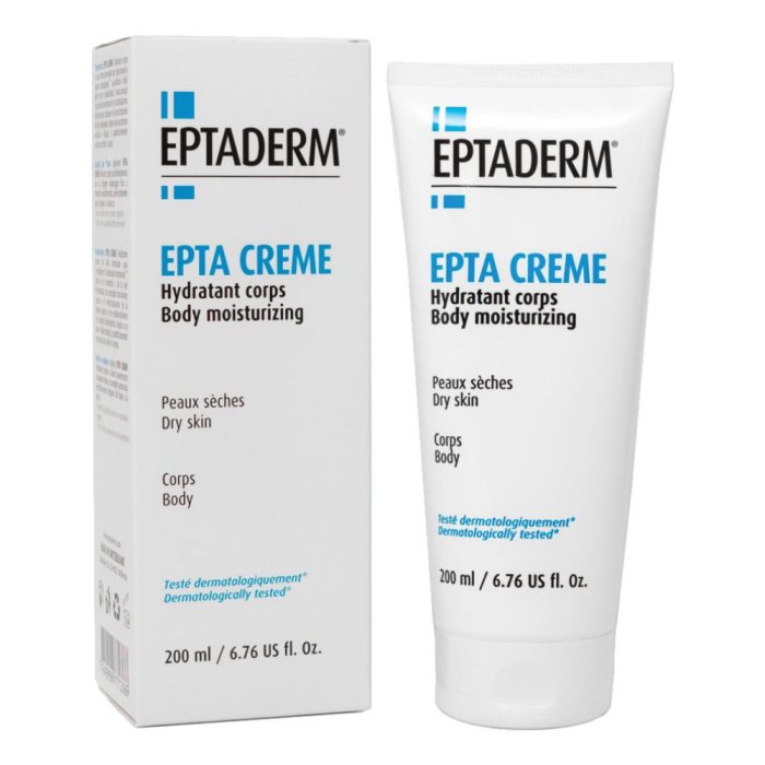 Epta Creme idratante corpo 200 ml crema corpo idratante per pelli secche