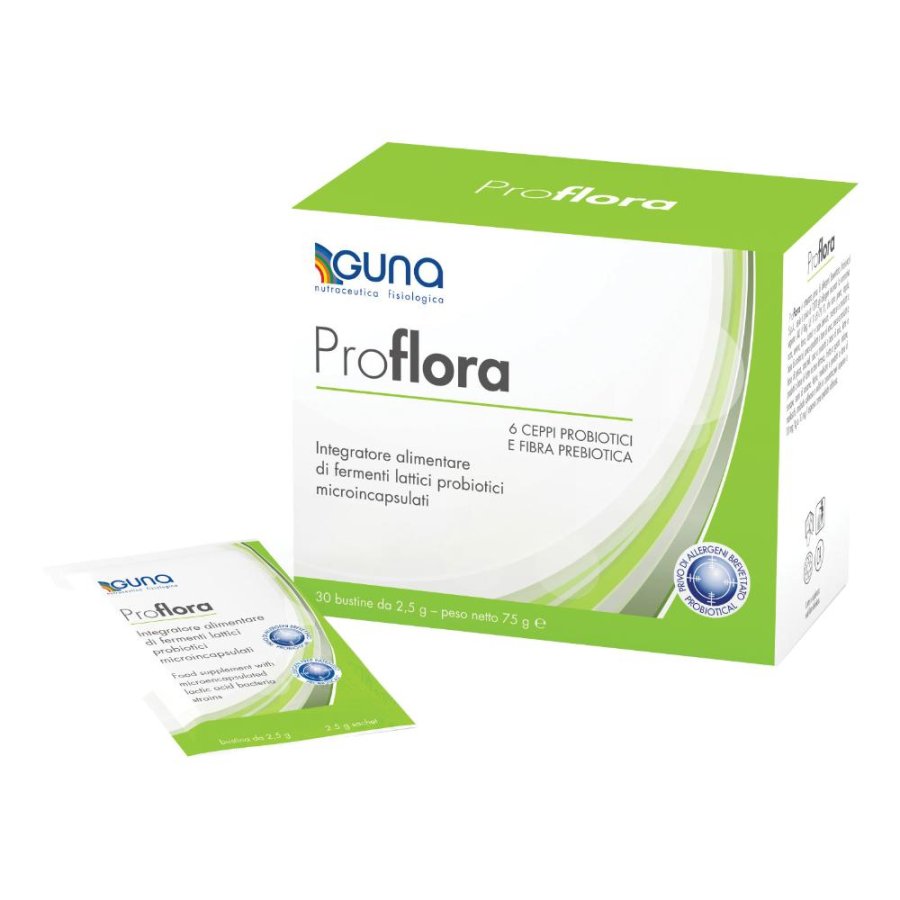 Guna proFLORA Integratore Alimentare Probiotico 30 Buste