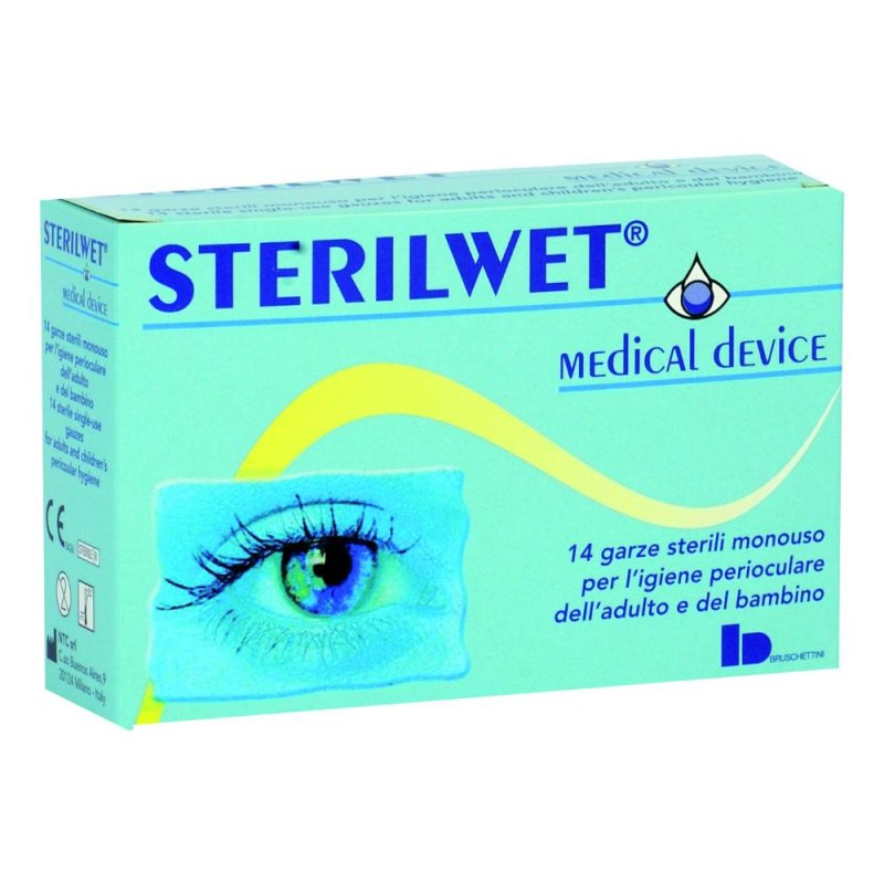Bruschettini Sterilwet Garza Oftalmica 14 Pezzi