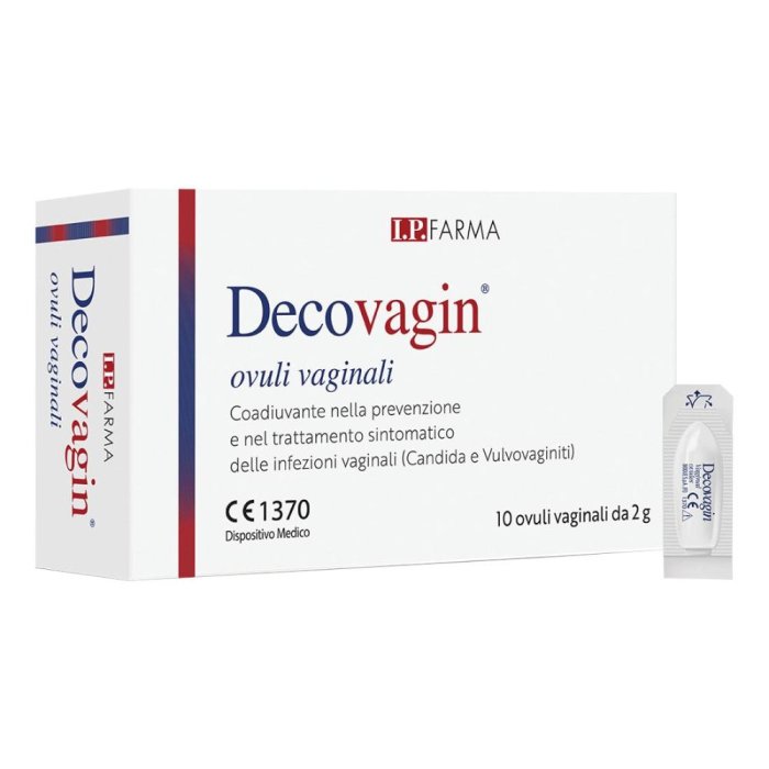 Decovagin Ovuli Vaginali 2 g 10 Ovuli | Dispositivo Lenitivo e Protettivo per Benessere e Idratazione Intima