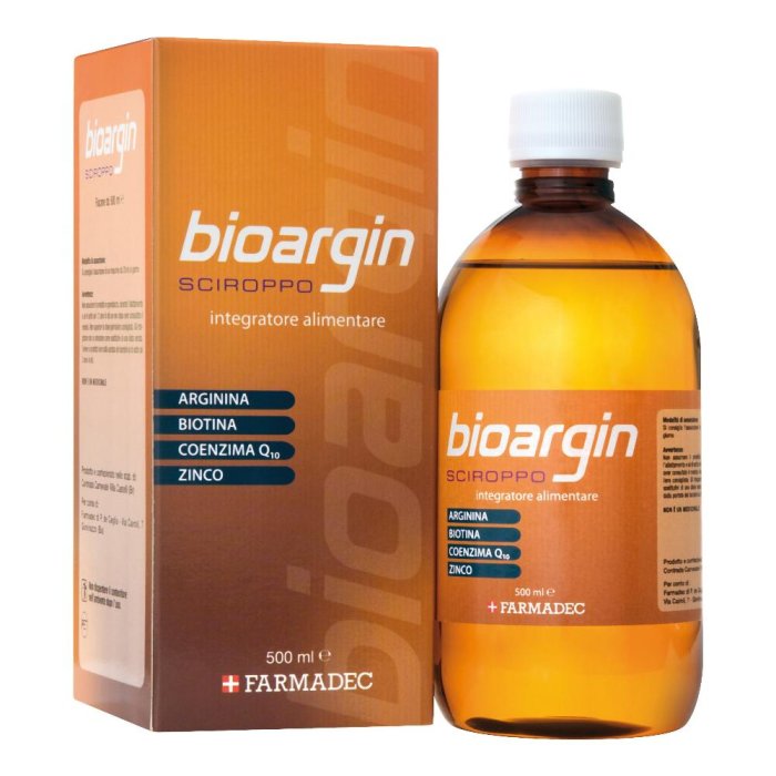 Bioargin Sciroppo Integratore con Arginina, Vitamine, Oligoelementi e Aminoacidi 500 ml