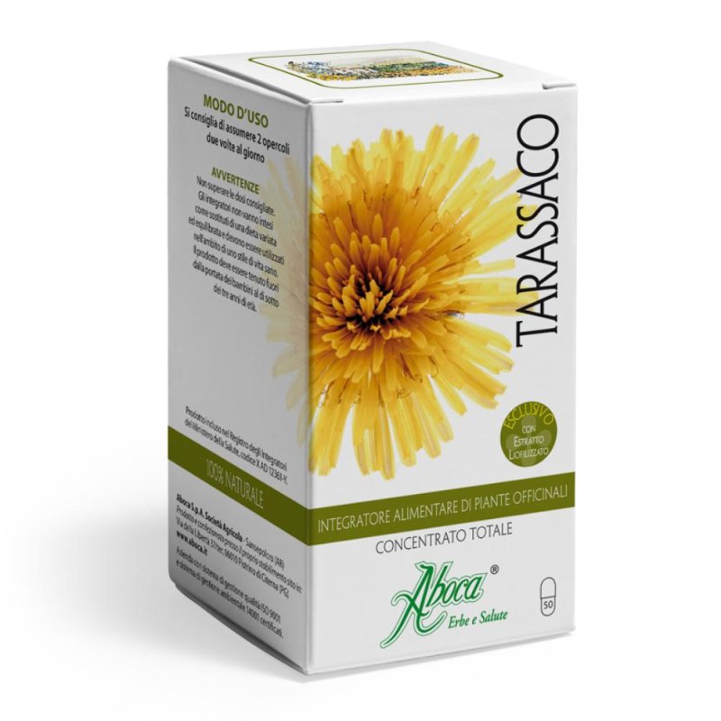 Aboca Tarassaco Concentrato Totale Integratore Alimentare 50 Opercoli
