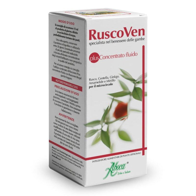 Aboca Ruscoven Plus Concentrato Fluido Integratore Alimentare 200 g