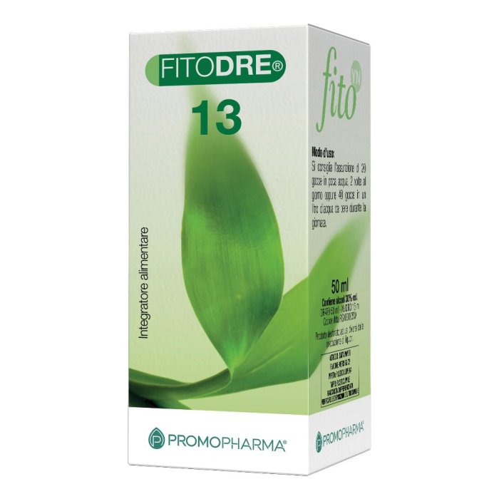 Fitodre 13 Gocce 50 ml Integratore Naturale Rilassante e Calmante per Sonno Sereno e Benessere