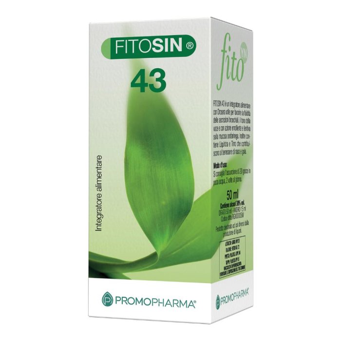 Fitosin 43 Gocce 50 ml Integratore Naturale in Gocce per il Benessere dell’Organismo