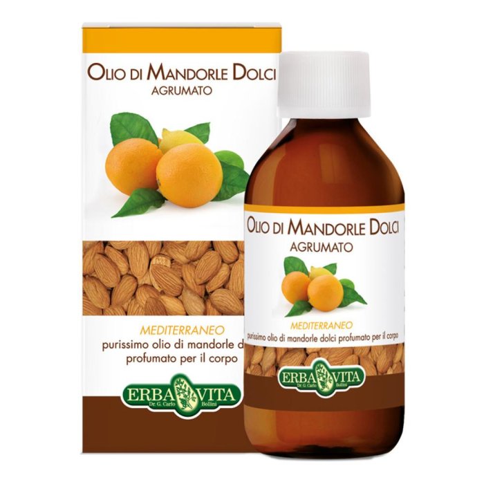 Erba Vita Olio Di Mandorle Dolci Agrumato Mediterraneo 250 ml