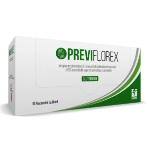 Previflorex Integratore Alimentare 10 Flaconcini da 10 ml per il Benessere Intestinale