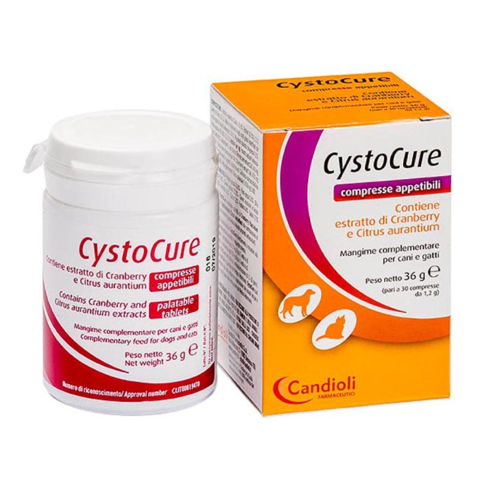 Candioli  Animali Domestici Cystocure Cani Gatti Mangime 30 Compresse