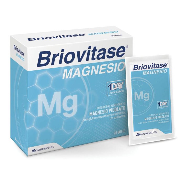 Montefarmaco Prodotti per la Salute ed il Benessere Briovitase Magnesio Integratore Alimentare 20 Bustine