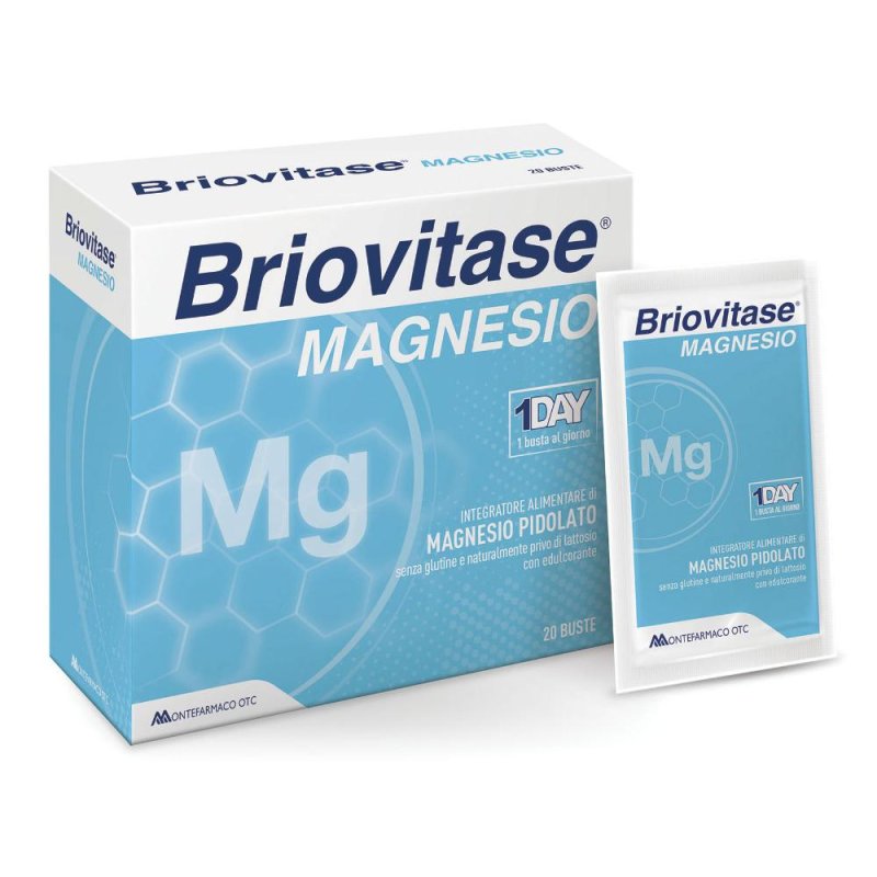 Montefarmaco Prodotti per la Salute ed il Benessere Briovitase Magnesio Integratore Alimentare 20 Bustine