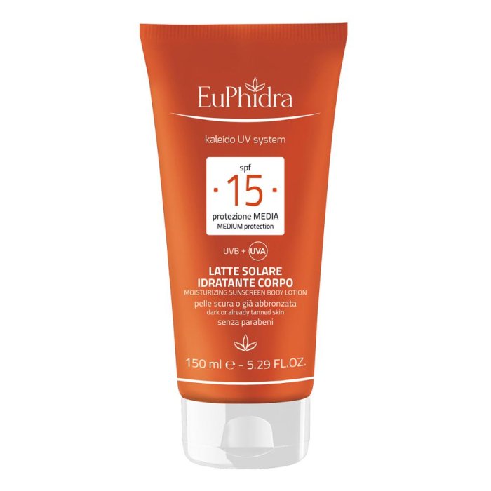 Euphidra Kaleido UV System - Latte Solare Idratante Corpo SPF15 150 ml