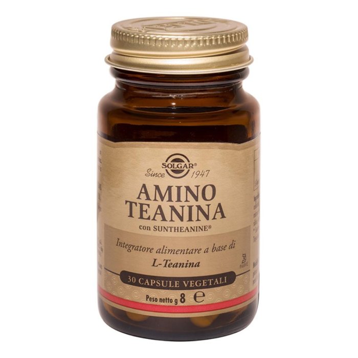 Solgar Amino Teanina Integratore Alimentare 30 Capsule Vegetali