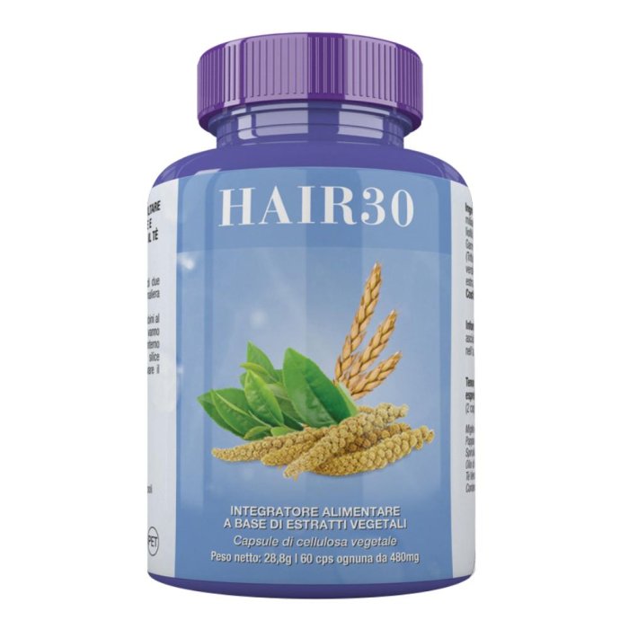 Hair 30 Integratore per Capelli 60 Capsule Rinforzante Anticaduta