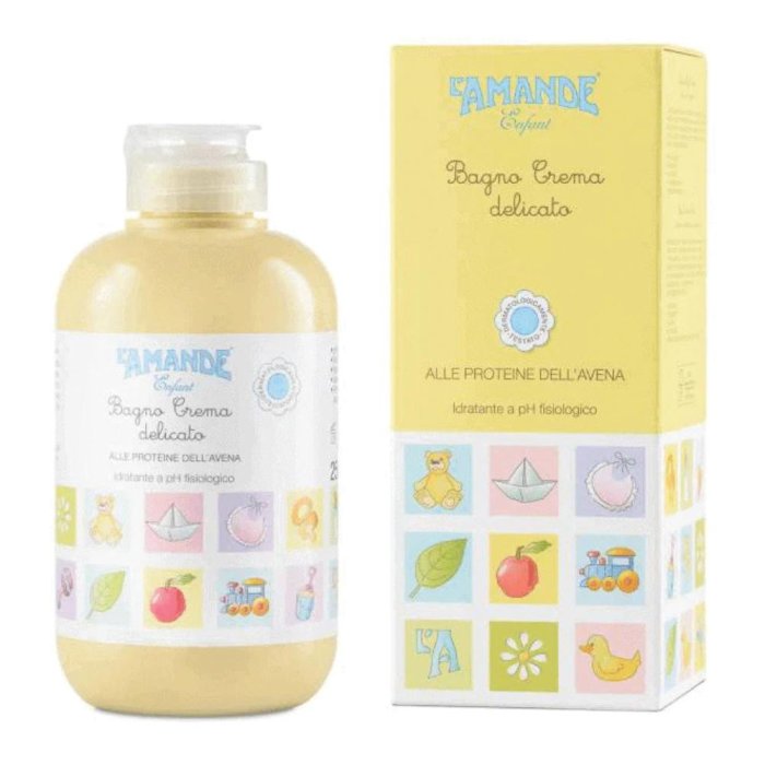 L'Amande Enfant - Bagno Crema Delicato per Neonati e Bambini 250 ml