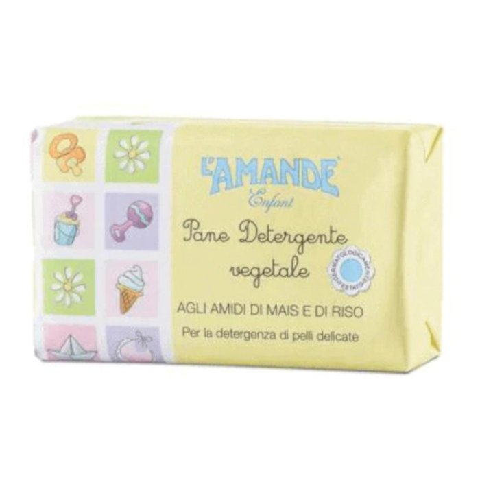 L'Amande Enfant - Pane Detergente Vegetale per Neonati e Bambini 100g