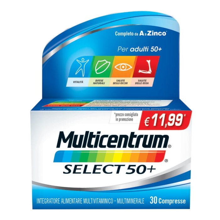 Multicentrum Select 50+ Integratore Alimentare 30 Compresse