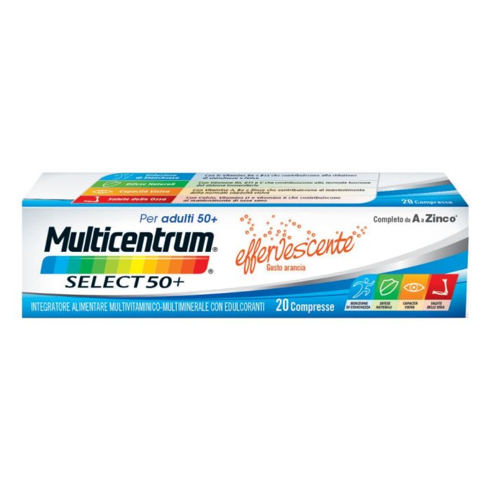 Glaxosmithkline Multicentrum Select 50+ Integratore Alimentare 20 Compresse Effervescenti