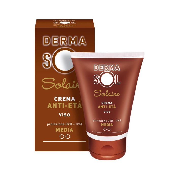 Dermasol  Protezione Solare Crema Viso Anti-Età Protezione Media 50 ml