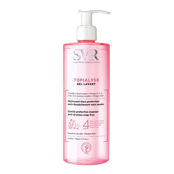 SVR Topialyse Gel Lavant Detergente Delicato Protettivo Anti-Secchezza 400 ml