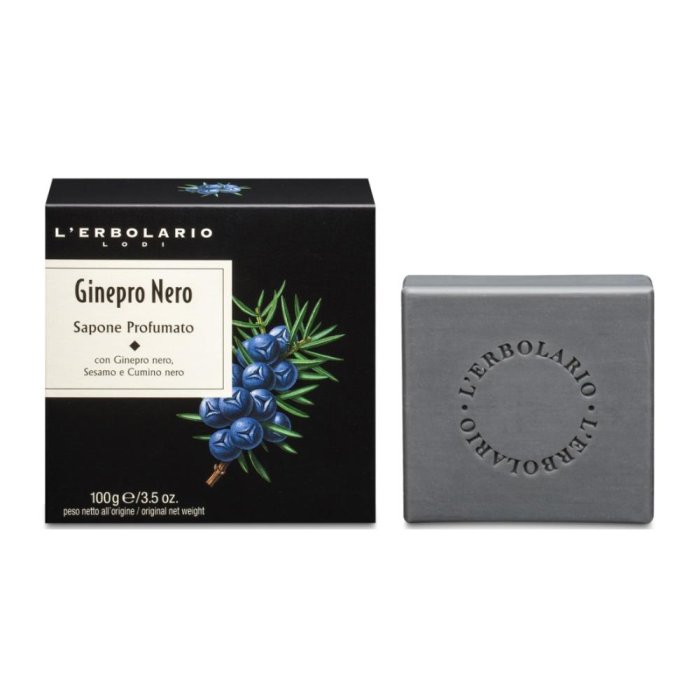 Ginepro Nero sapone 100 g - sapone profumato tonificante per corpo e mani