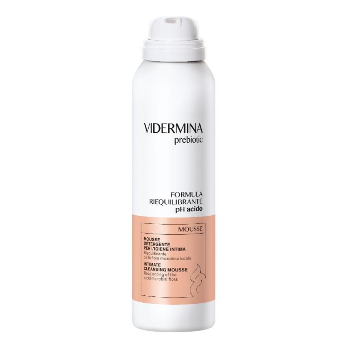 Vidermina Prebiotic mousse detergente intimo delicato 50 ml - Riequilibrante flora microbica