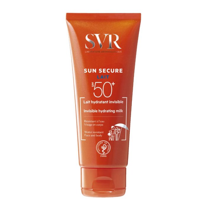 SVR Sun Secure Lait SPF 50+ Latte Idratante Invisibile Viso E Corpo 100 ml