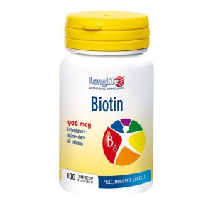 Longlife Biotin 900 Mcg Integratore Alimentare 100 Compresse