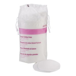 Alvita Maxi Dischetti di Cotone 80 pezzi Dischetti per pulizia e rimozione trucco