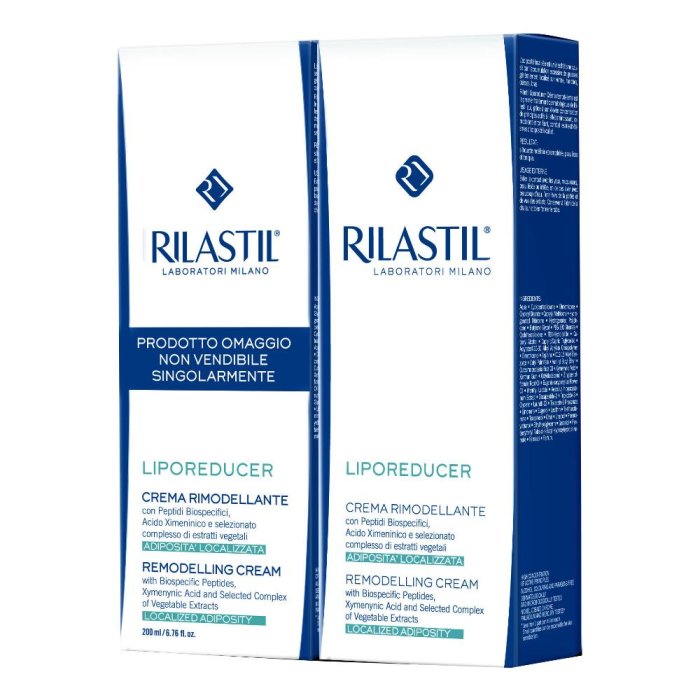 Rilastil Liporeducer Crema Rimodellante Bipack 1+1 omaggio 200 ml +200 ml