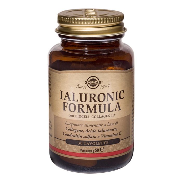 Solgar  Pelle AntiEtà Ialuronic Formula Integratore Alimentare 30 Tavolette