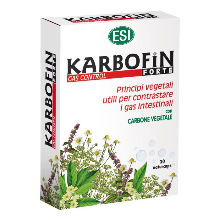 Esi  Benessere Intestinale Karbofin Forte Integratore Alimentare 30 Capsule