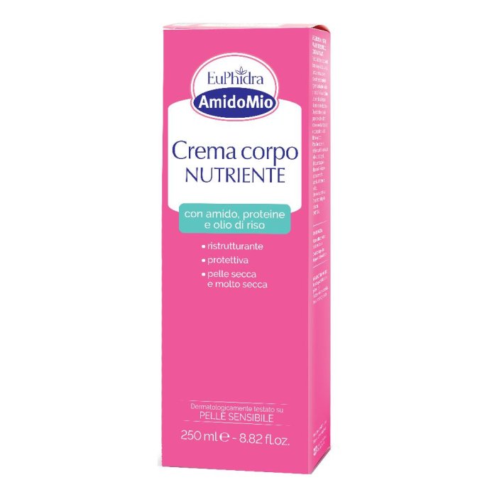 EuPhidra AmidoMio  Pelle Delicata Crema Nutriente Amido di Riso 250 ml