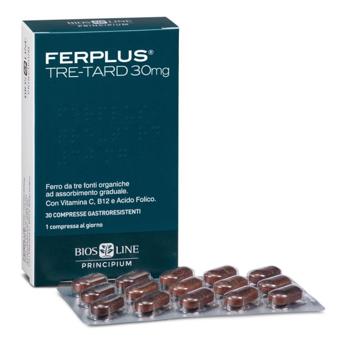 Bios Line FerPlus Tre-Tard 30 mg integratore Alimentare 30 Compresse