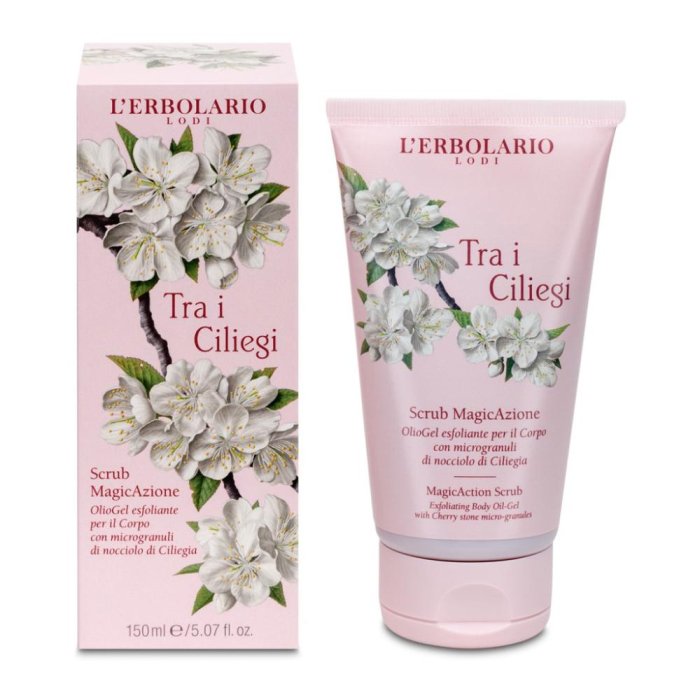 Tra i Ciliegi scrub Magic 150 ml - scrub corpo delicato ai fiori di ciliegio