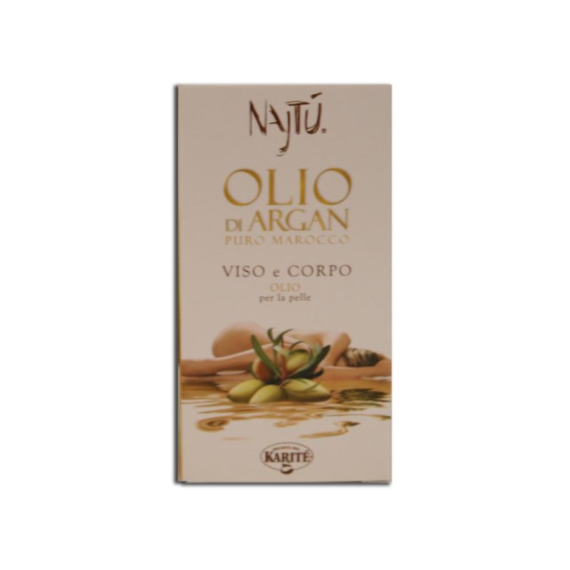 Società del Karitè  Najtu' Argan Olio Puro del Marocco Viso Corpo 30 ml