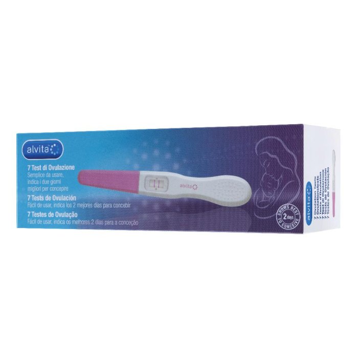 Alvita Test Ovulazione 7 pezzi test LH preciso e affidabile per individuare il picco fertile