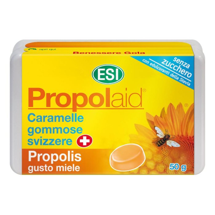 ESI Propolaid - Caramelle Gommose al Miele per la Gola a base di Propoli, 50g