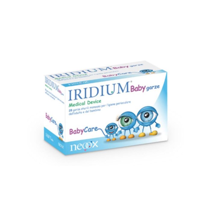 Iridium Baby Garze Oculari Detergenti e Lenitive per Bambini 28 Pezzi