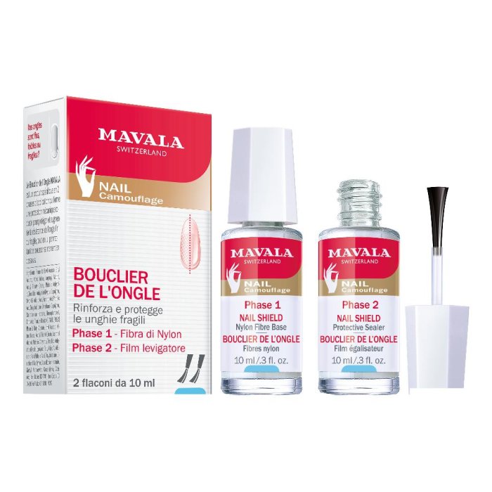 Mavala Bouclier Ongles + Egaliseur 2x10 ml - trattamento rinforzante unghie