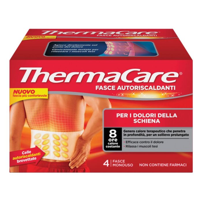 Thermacare 4 Fasce Autoriscaldanti Schiena
