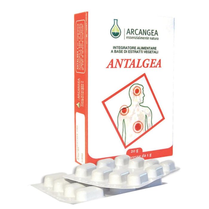 Antalgea Arcangea 40 Compresse Integratore Naturale a Base di Estratti Vegetali per il Benessere Articolare e Muscolare